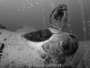 Top Turret hatch, Betty Bomber site, Truk Lagoon by David Gilchrist 